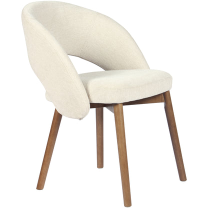 Kidol & Shellder Upholstered Dining Chairs Set of 2 with Wraparound Backrest