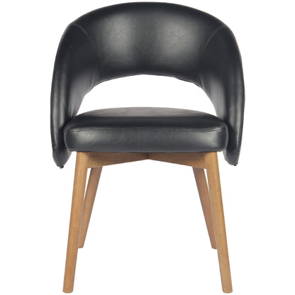 Kidol & Shellder Upholstered Dining Chairs Set of 2 with Wraparound Backrest