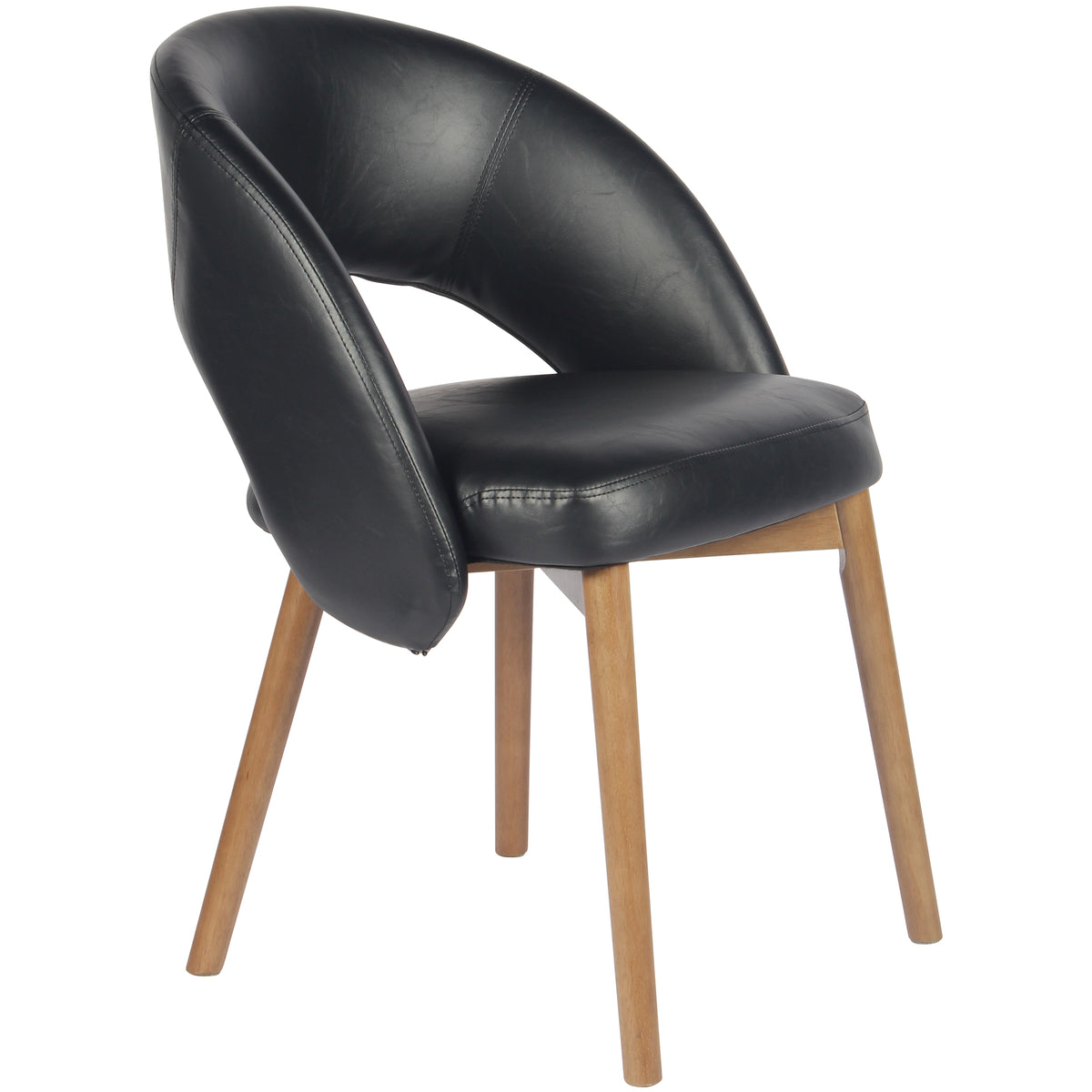 Kidol & Shellder Upholstered Dining Chairs Set of 2 with Wraparound Backrest