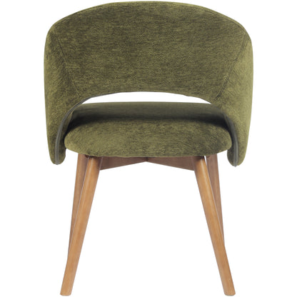 Kidol & Shellder Upholstered Dining Chairs Set of 2 with Wraparound Backrest