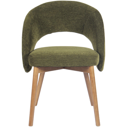 Kidol & Shellder Upholstered Dining Chairs Set of 2 with Wraparound Backrest