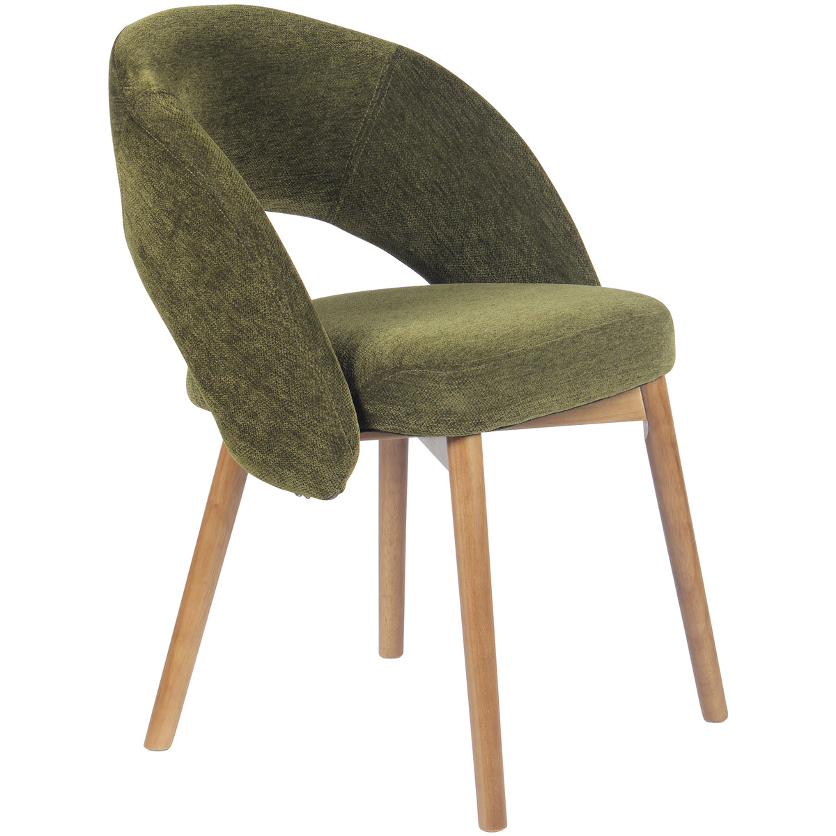 Kidol & Shellder Upholstered Dining Chairs Set of 2 with Wraparound Backrest